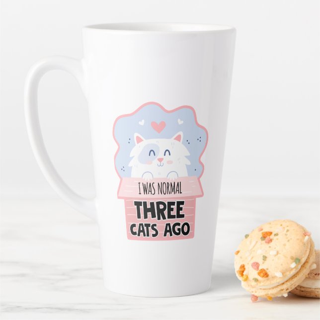 Ich war vor drei Katzen normal Milchtasse (Beispiel)