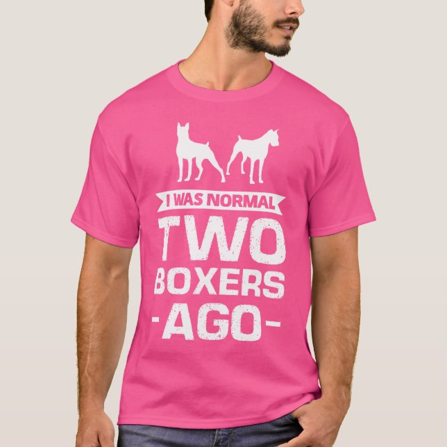 Ich war vor zwei Boxern normal T-Shirt (Vorderseite)