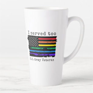 Ich war zu amerikanischer Kriegsveteran LGBTQ+ Lat Milchtasse