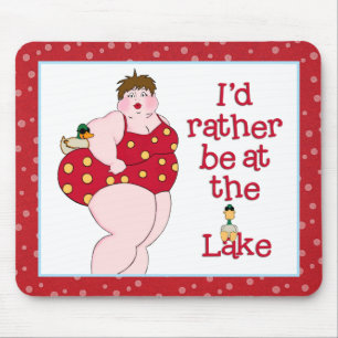 Ich wäre eher am See! Mousepad