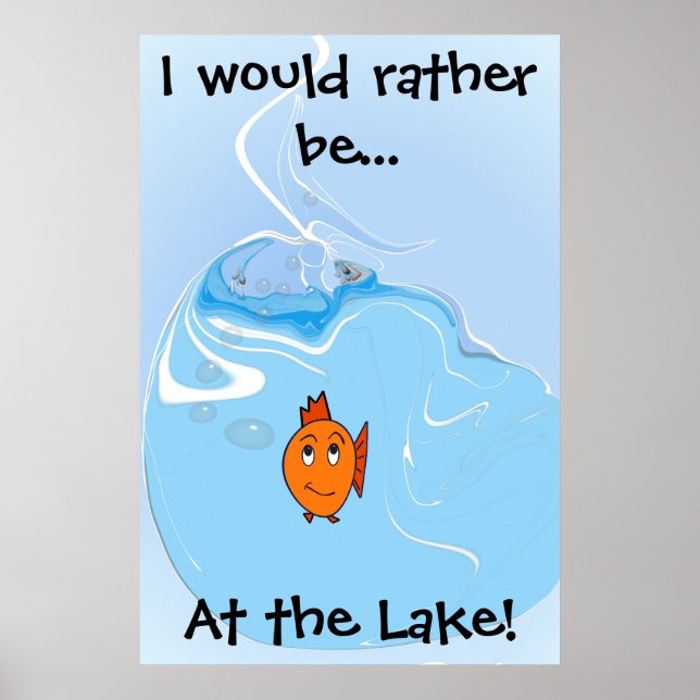 Ich wäre eher... Am See! Poster (Vorne)