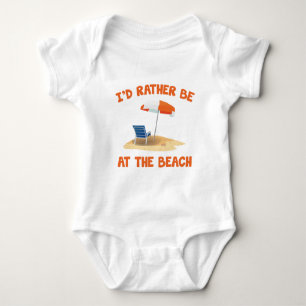 Ich wäre eher am Strand Baby Strampler