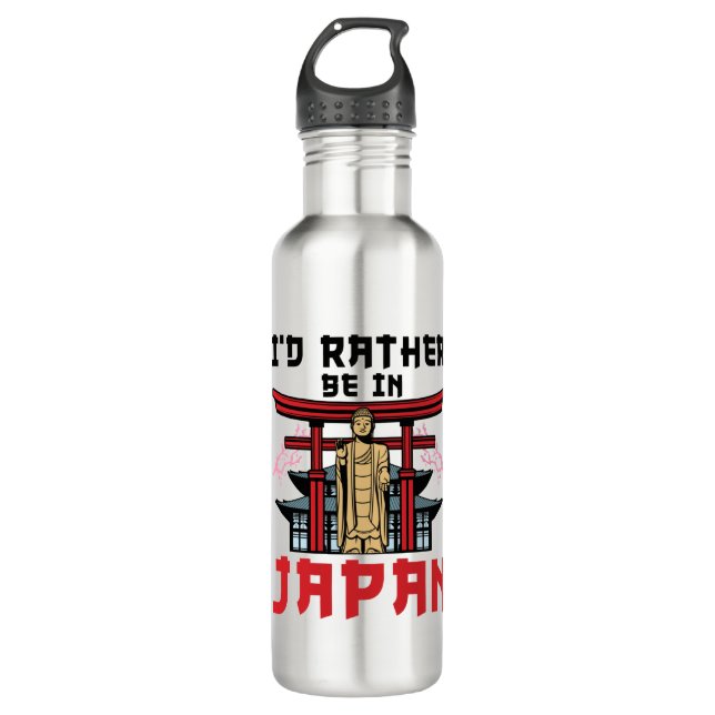 Ich wäre eher auf Japanreise Edelstahlflasche (Vorderseite)