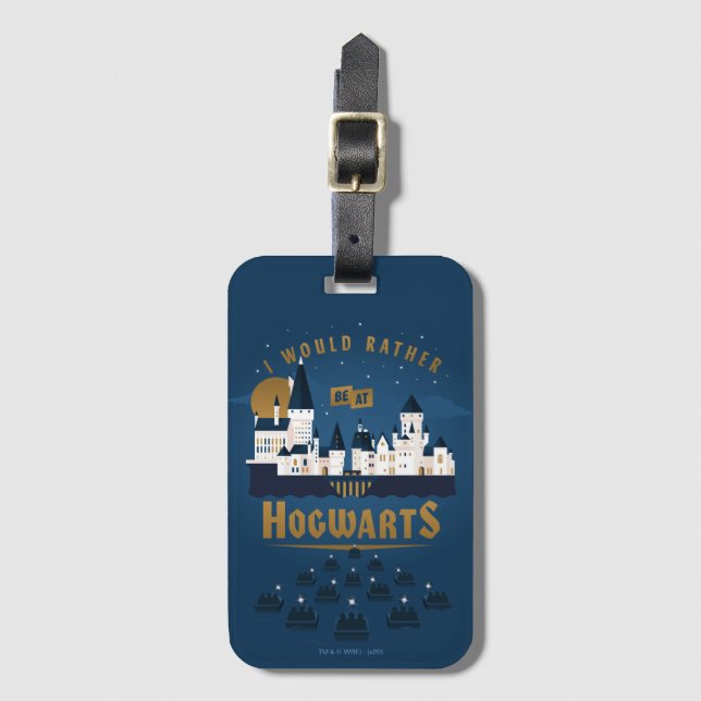 Ich wäre eher bei HOGWARTS™ Abstrakter Bootsfahrt Gepäckanhänger (Vorderseite Vertikal)