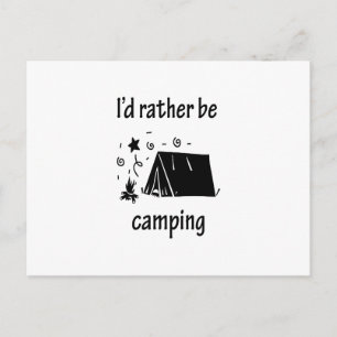Ich wäre eher Camping Postkarte