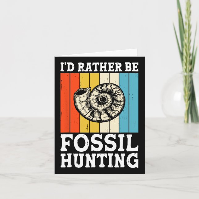 Ich wäre eher Fossilienjagdjäger Karte (Vorderseite)