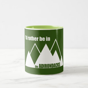 Ich wäre eher im Berg der Adirondacks Zweifarbige Tasse