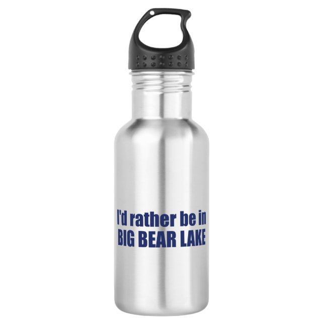 Ich wäre eher im Big Bären Lake California Edelstahlflasche (Vorderseite)