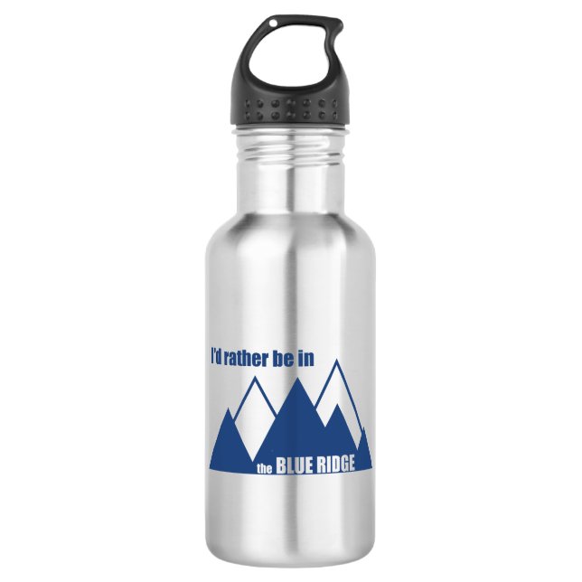Ich wäre eher im blauen Ridge-Gebirge Edelstahlflasche (Vorderseite)