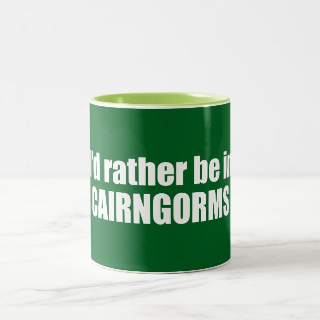 Ich wäre eher im Cairngorms-Nationalpark Zweifarbige Tasse (Mittel)