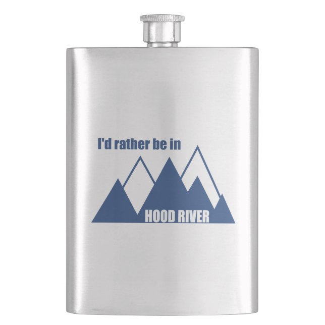 Ich wäre eher im Hood River Oregon Mountain Flachmann (Vorderseite)
