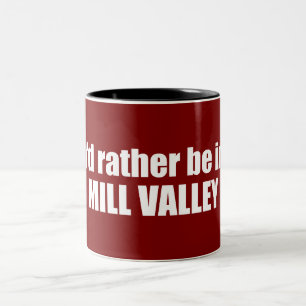 Ich wäre eher im Milchtal in Kalifornien Zweifarbige Tasse