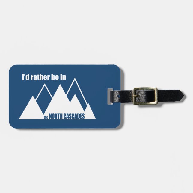 Ich wäre eher im Nordkaskadenberg. Gepäckanhänger (Vorderseite horizontal)