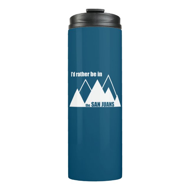 Ich wäre eher im San Juans-Berg Thermosbecher (Vorderseite)