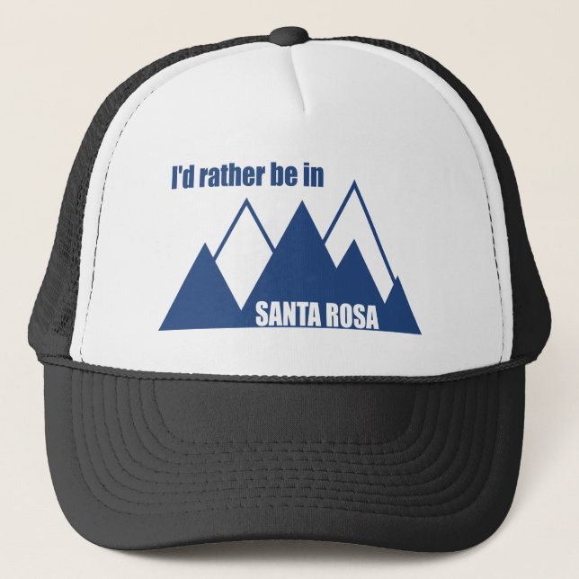 Ich wäre eher im Santa Rosa California Mountain Truckerkappe (Vorderseite)