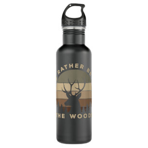 Ich wäre eher im Wald auf Hirschjagd Edelstahlflasche