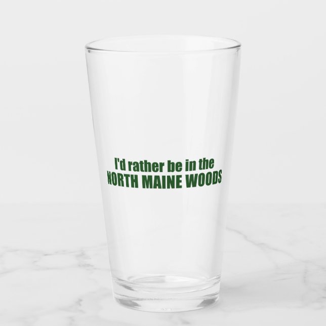 Ich wäre eher im Wald des Nordens. Glas (Vorderseite)