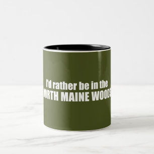 Ich wäre eher im Wald des Nordens. Zweifarbige Tasse
