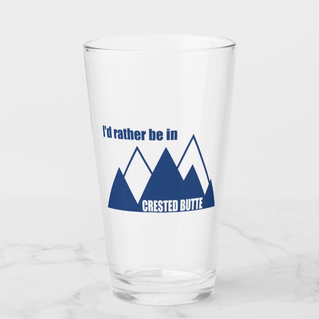 Ich wäre eher in dem kreierten Butte Colorado-Berg Glas (Vorderseite)