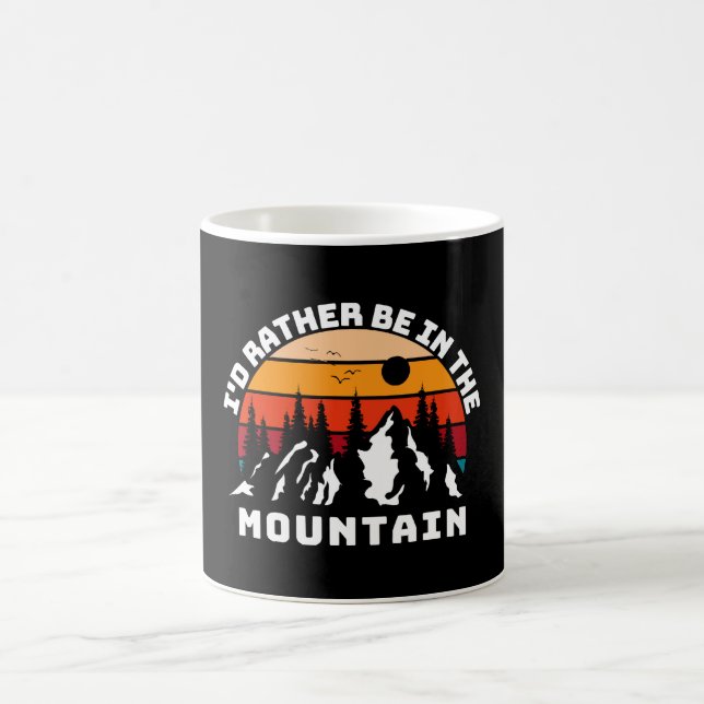 Ich wäre eher in den Bergen Kaffeetasse (Mittel)