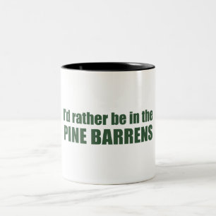 Ich wäre eher in den Kiefernwäldern. Zweifarbige Tasse
