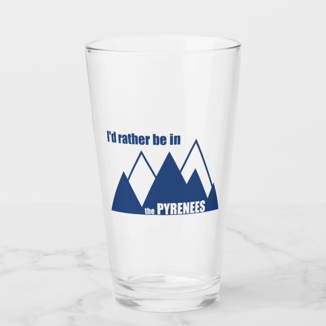 Ich wäre eher in den Pyrenäen Glas (Vorderseite)
