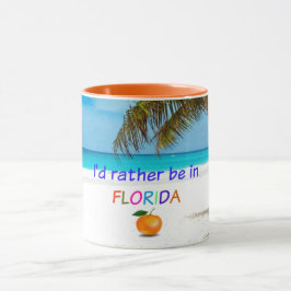 Ich wäre eher in Florida, einer Zwei-Tonen-Kaffee- Tasse
