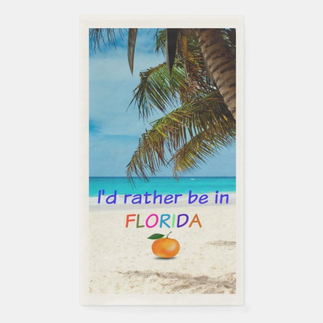 Ich wäre eher in Florida (sonnig), Serviette (Vorderseite)
