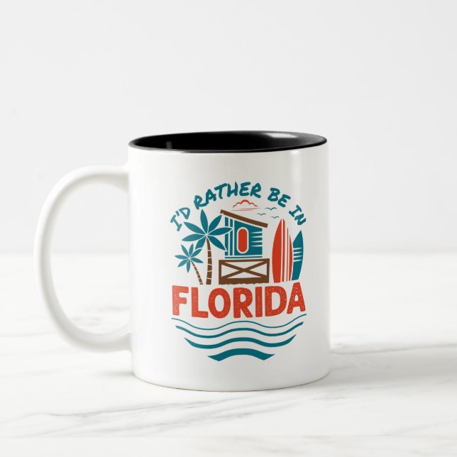 Ich wäre eher in Florida Zweifarbige Tasse (Links)