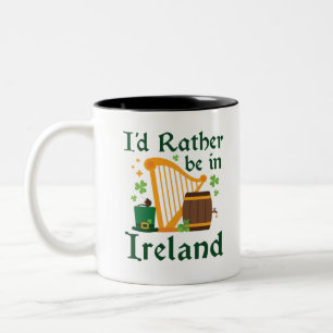 Ich wäre eher in Irland Zweifarbige Tasse
