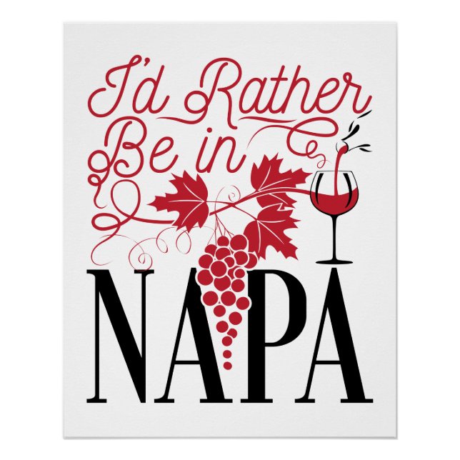 Ich wäre eher in Napa Poster (Vorderseite)
