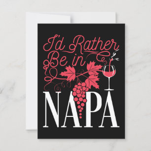 Ich wäre eher in Napa Postkarte