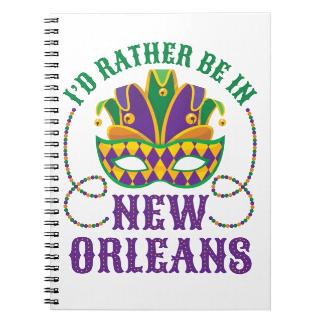 Ich wäre eher in New Orleans Notizblock (Vorderseite)