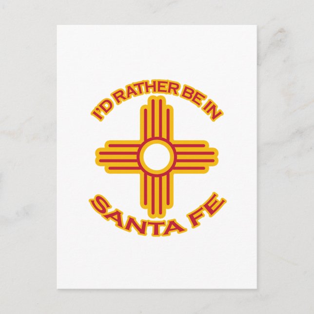 Ich wäre eher in Santa Fe Postkarte (Vorderseite)