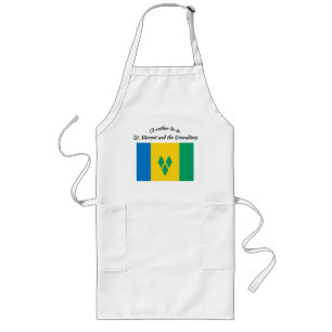 "Ich wäre eher in St. Vincent" Design Lange Schürze
