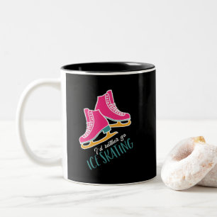 Ich wäre eher Skater von Eis Skaten Funny Zweifarbige Tasse