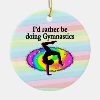 ICH WÄRE EIN GYMNAST. KERAMIK ORNAMENT