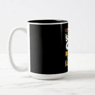 Ich wäre ein supercooler Busfahrer Zweifarbige Tasse