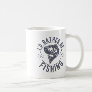 Ich wäre lieber Angeln Fischiger Fischer Lustiger Kaffeetasse