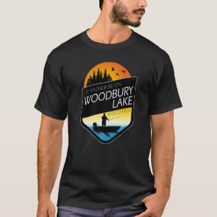 Ich wäre lieber auf dem Wald-See Wisconsin Fischer T-Shirt