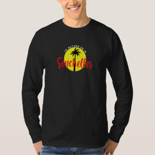 Ich wäre lieber auf den Seychellen - Blaue Strandf T-Shirt