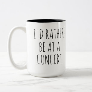 Ich wäre lieber auf einem Konzert, Musik Zweifarbige Tasse