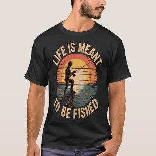 Ich wäre lieber beim Bass-Angeln Aufkleber - Weiß T-Shirt