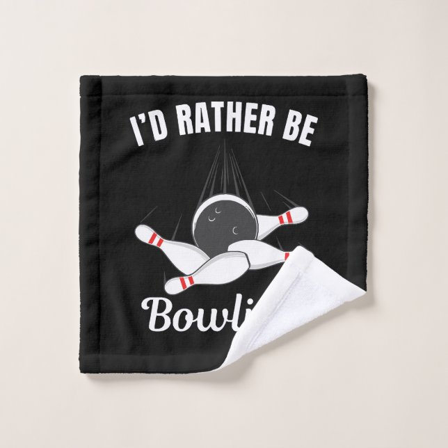 Ich wäre lieber beim Bowling Waschlappen (Waschlappen)