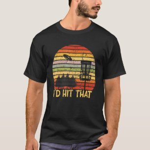Ich wäre lieber Disc-Golf spielend Retro-Frisbee-G T-Shirt