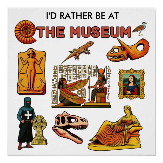 Ich wäre lieber im Museum Poster (Vorderseite)