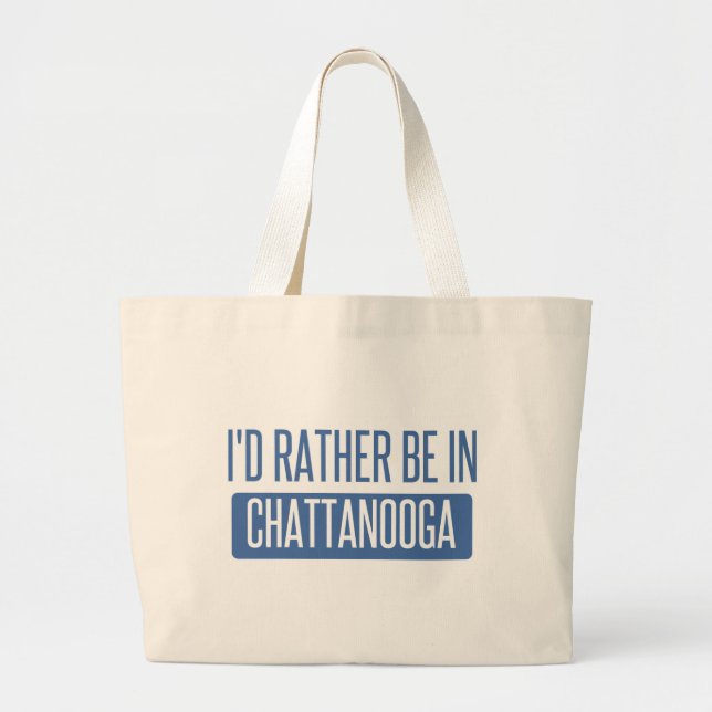 Ich wäre lieber in Chattanooga Jumbo Stoffbeutel (Vorne)