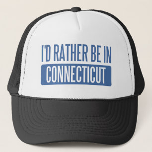 Ich wäre lieber in Connecticut Truckerkappe