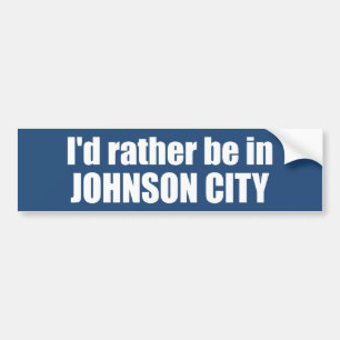 Ich wäre lieber in Johnson City Tennessee Autoaufkleber
