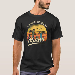 Ich wäre lieber in miami Retro tee